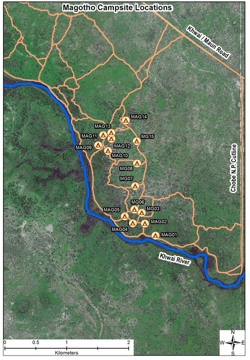Magotho Camp map