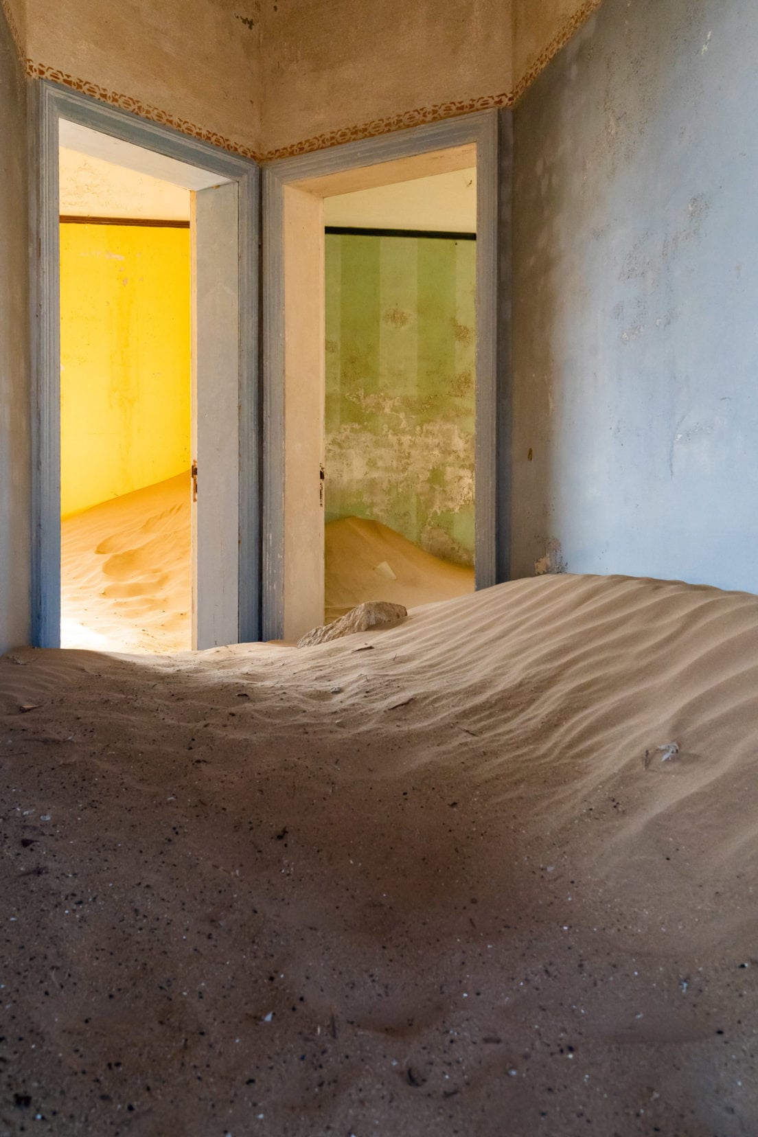 Kolmanskop Door way half covered with sand