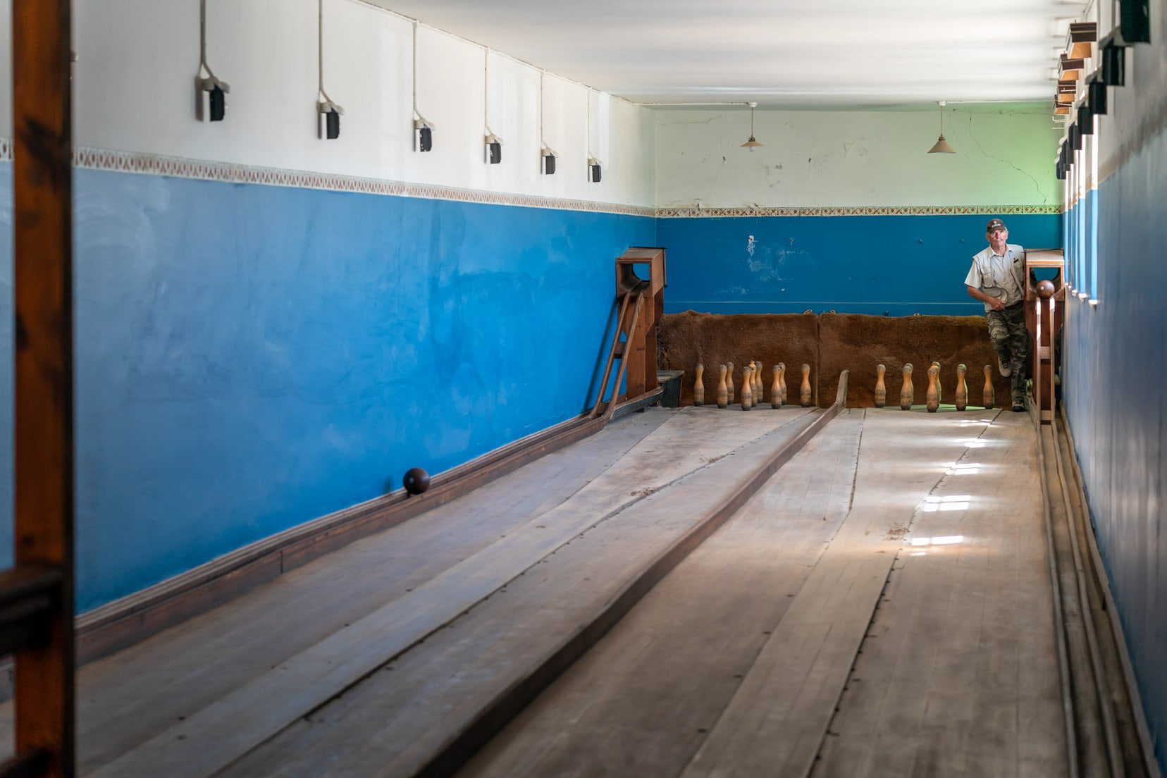 bowling abbey at Kolmanskop