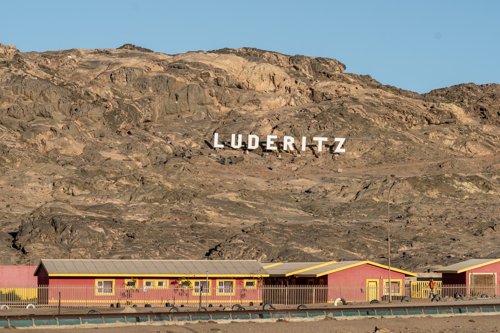 luderitz-sign on the hill
