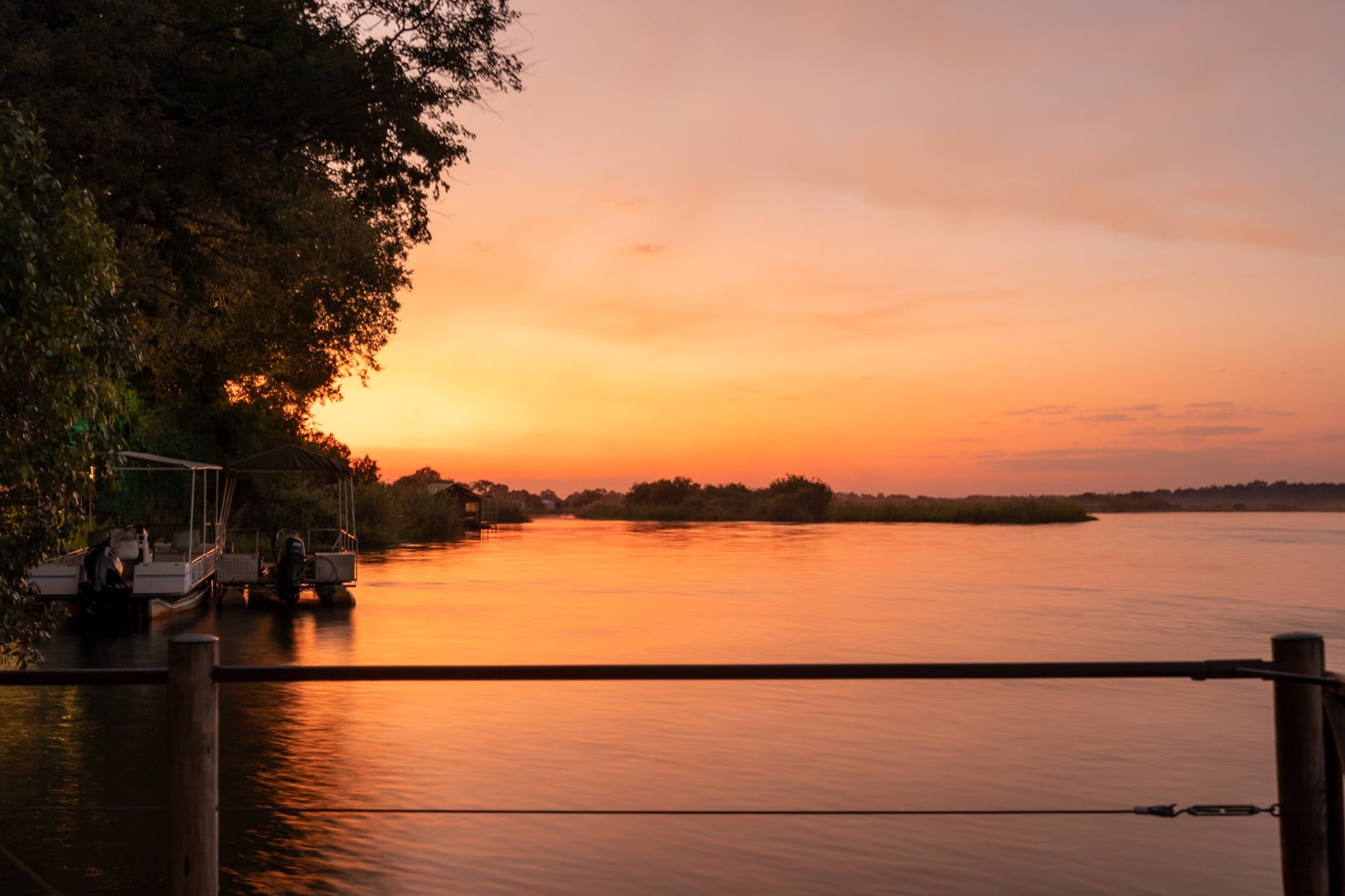 sunset-view from-the river suite deck