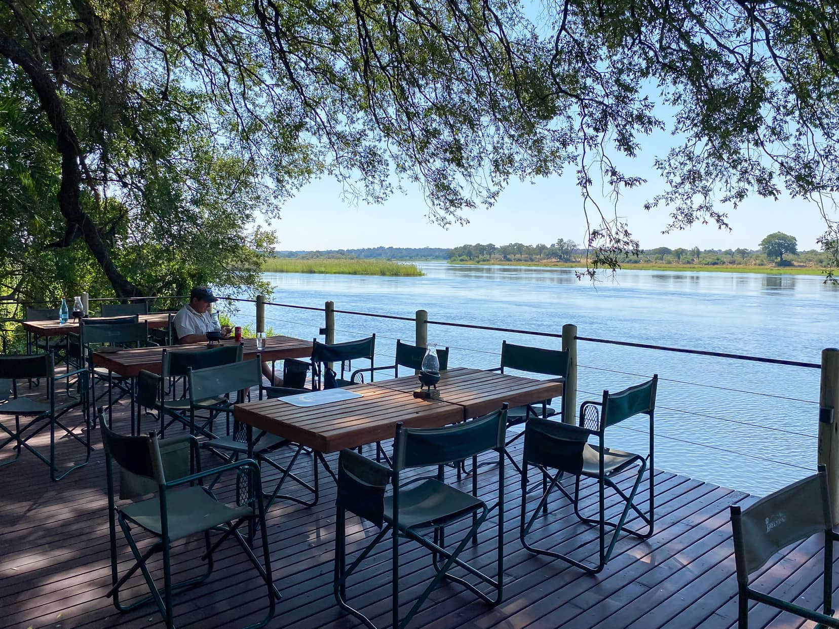 Main verandah at Ndhovu  Safari Lodge 