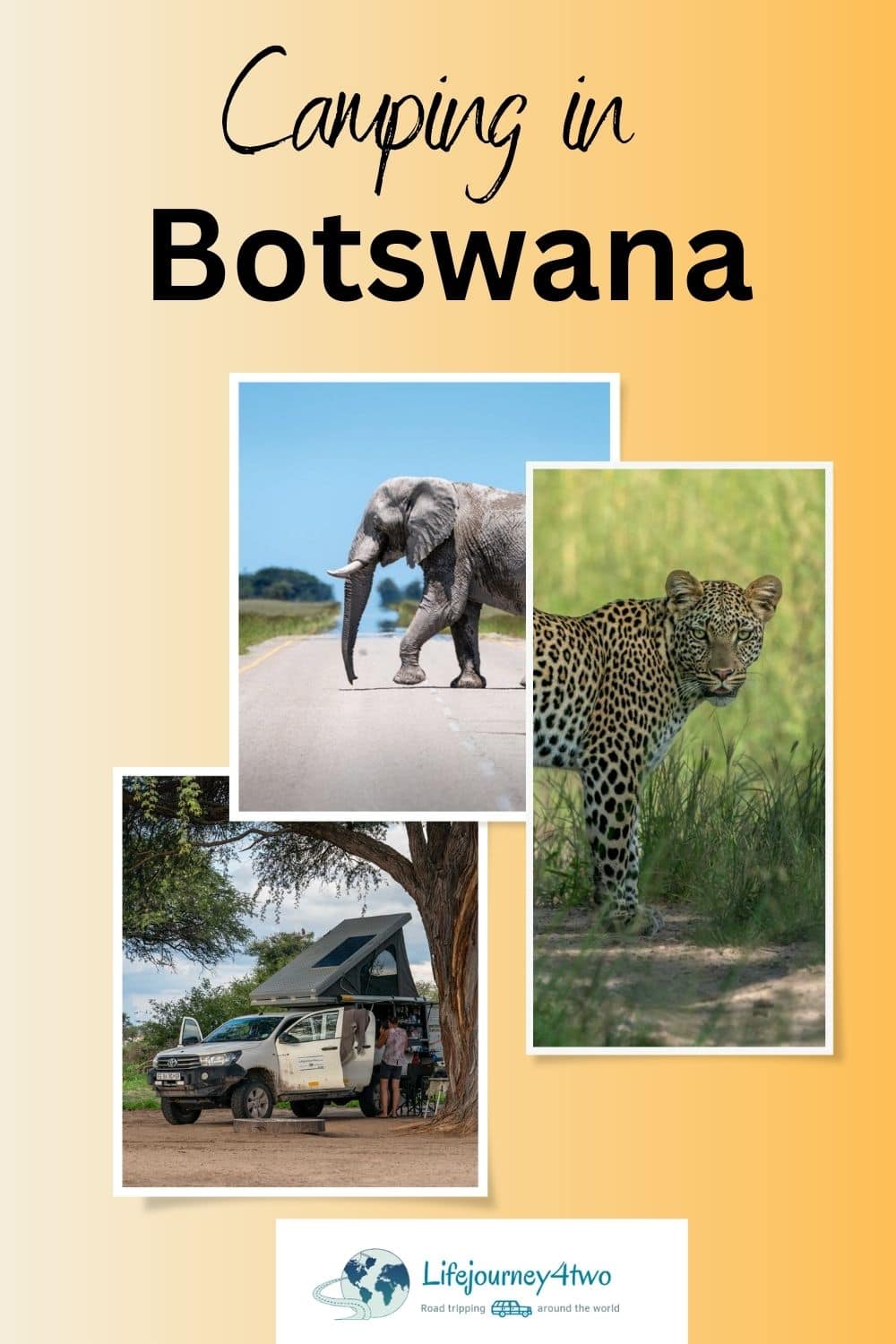 Botswana Camping Pinterest pin