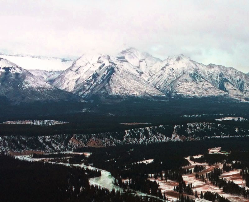 view of Banff and bow river