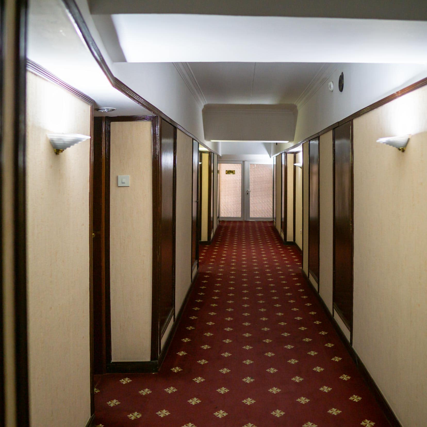 Corridor in the Uzbekistan Hotel, Tashkent