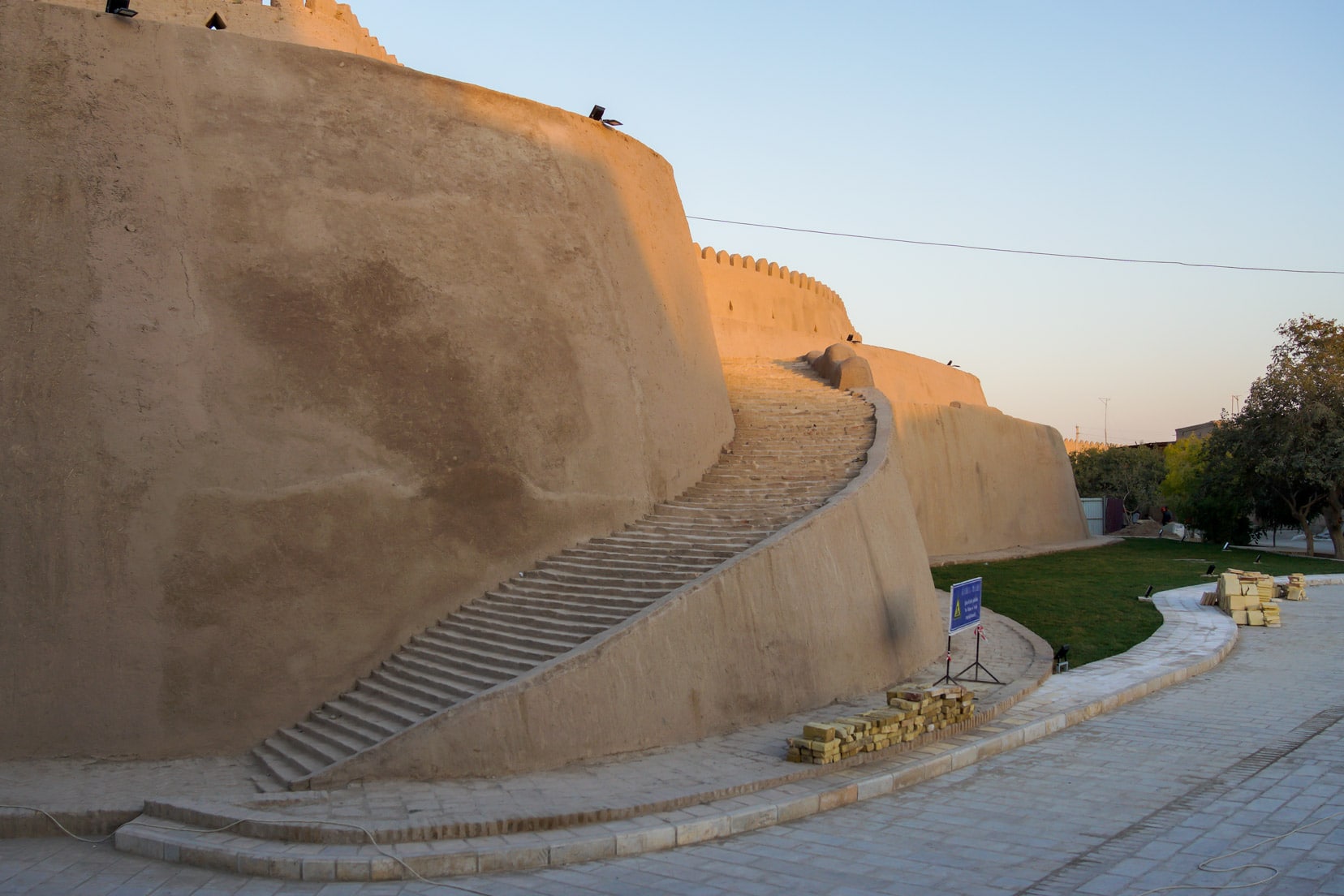 Stairs to Itchan Kala's walls, Khiva