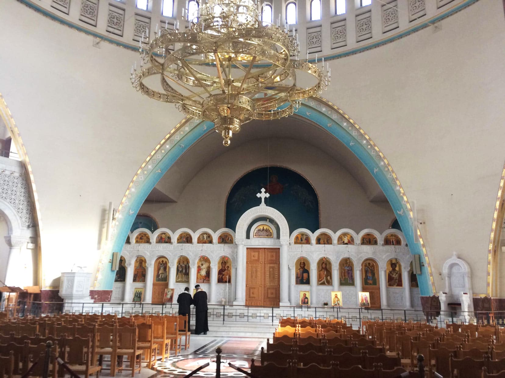 Albania-Tirana-Resurrection-of-Christ-Orthodox-Cathedral inside view 