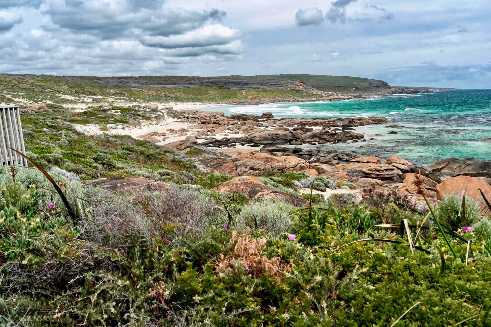 view along the coast line near Margaret River 