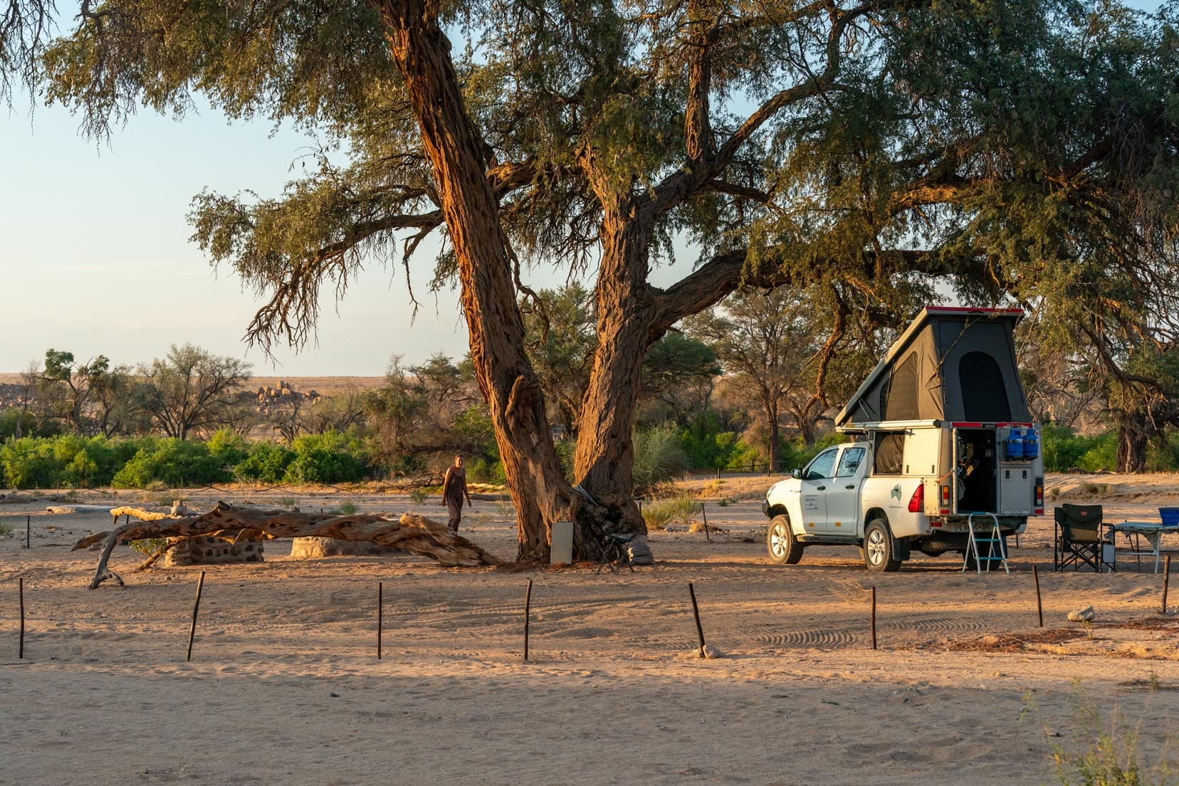 Brandberg White Lady Lodge campsite in Namibia