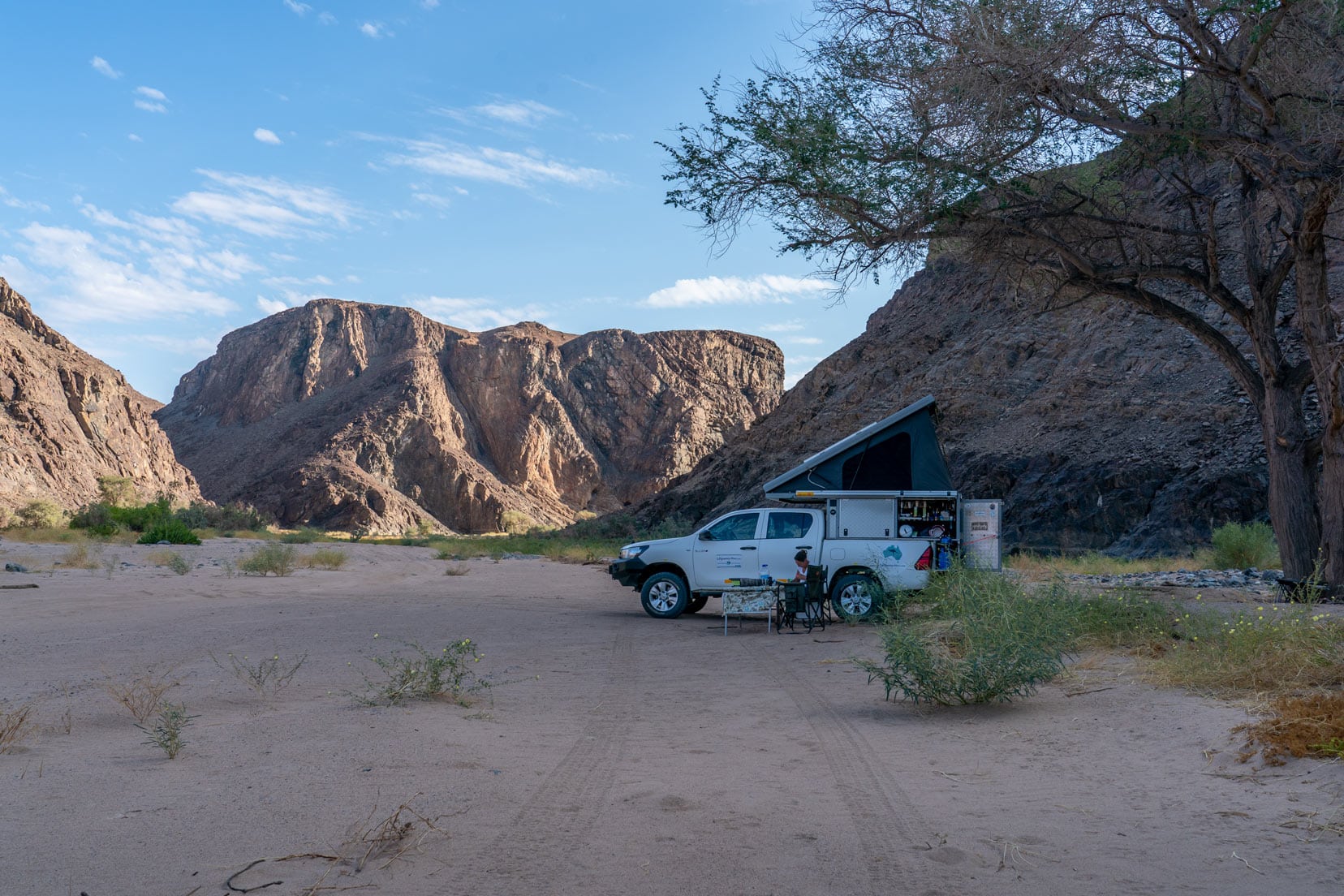 Ugab River camping, Namibia