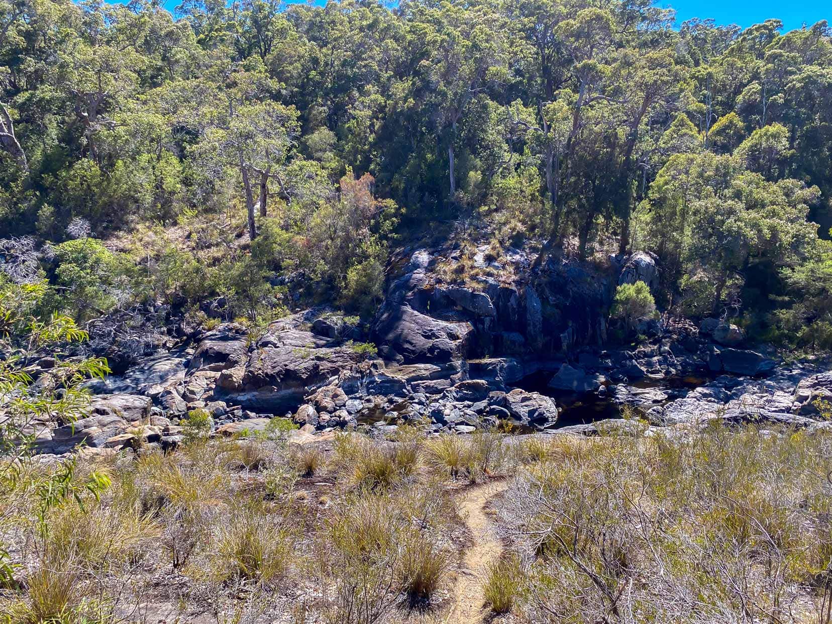 View down towards the Frankland River