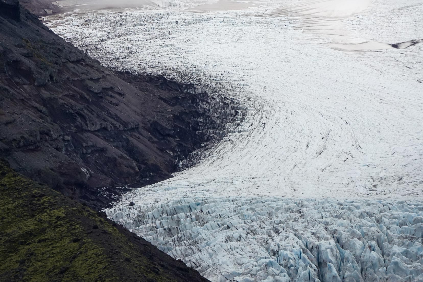 Iceland glacier up close