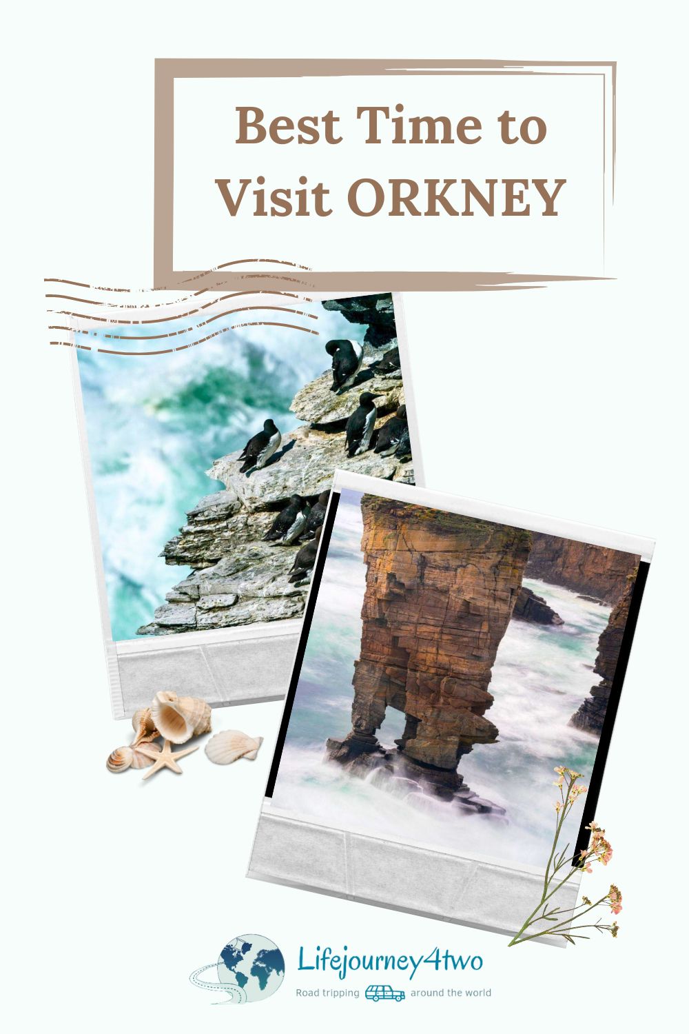 Best time to visit Orkney Pinterest pin
