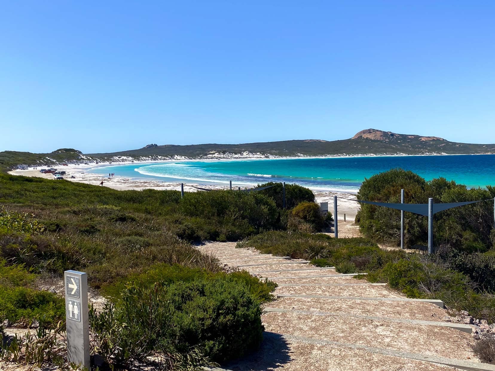 One of the most popular things to do in Esperance is to visit Lucky Bay - a stretch of white sand and 4x4 allowed on the beach 