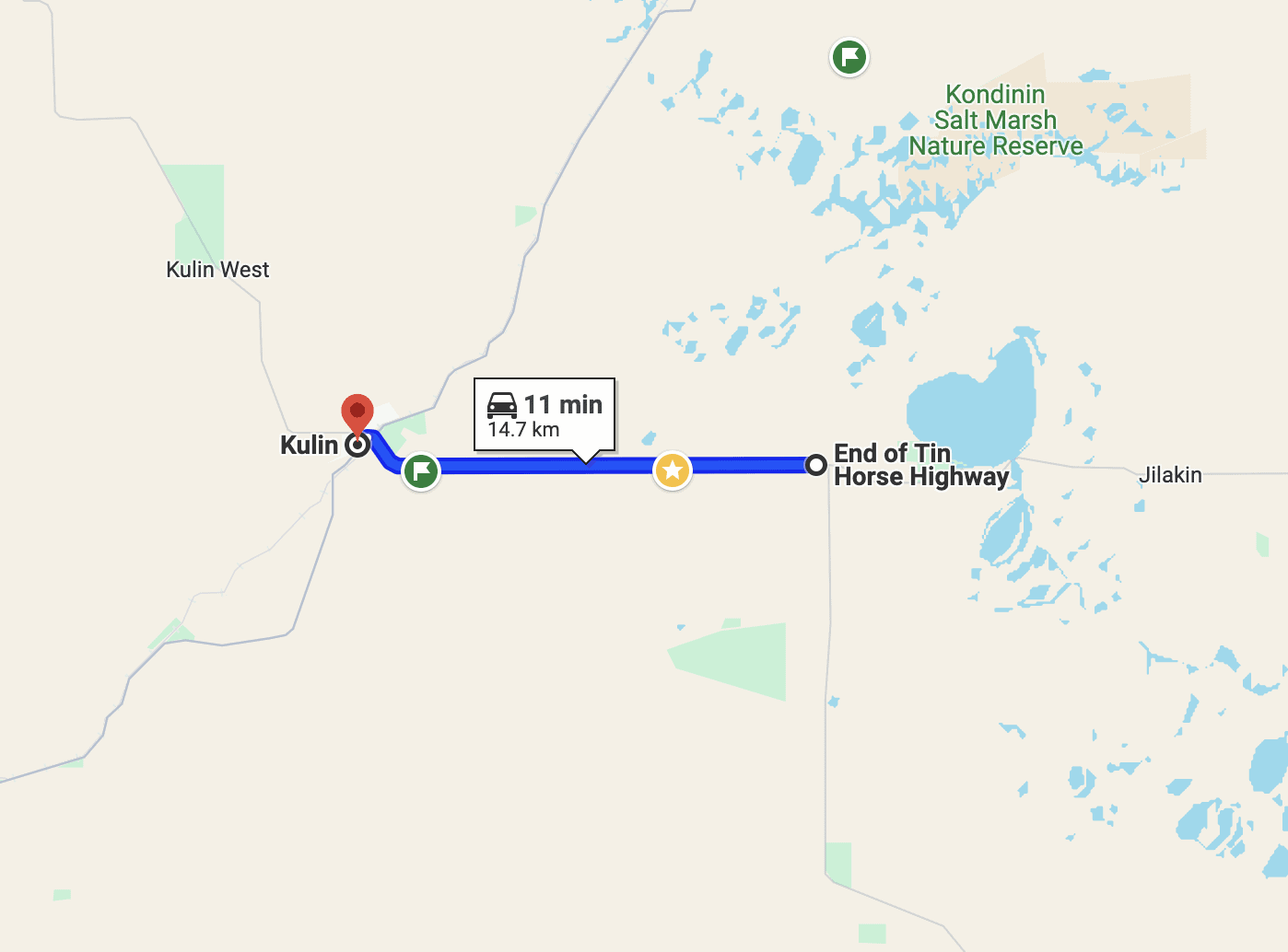 Tin Horse HIghway Route