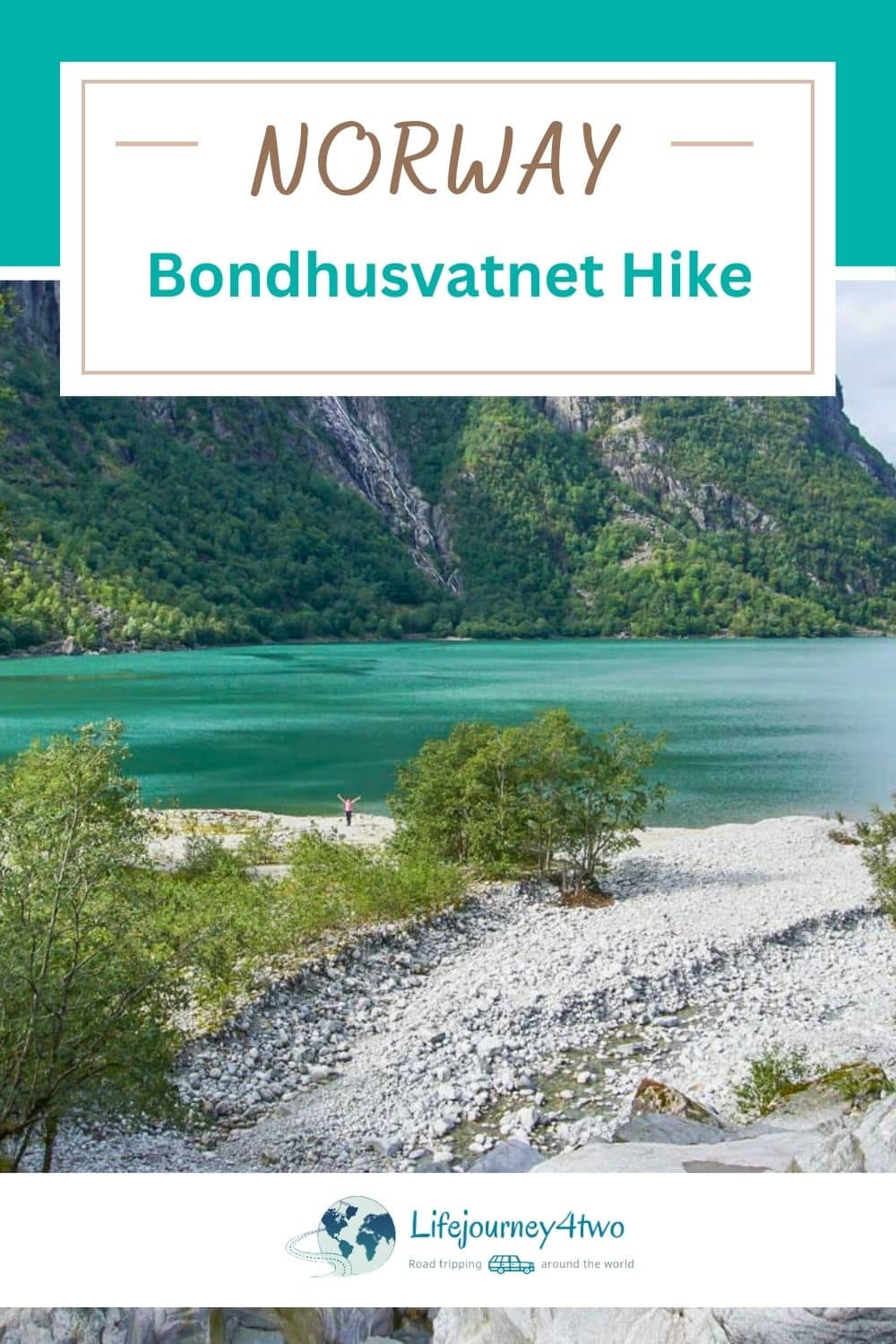 Bondhusvatnet Hike pinterest pin