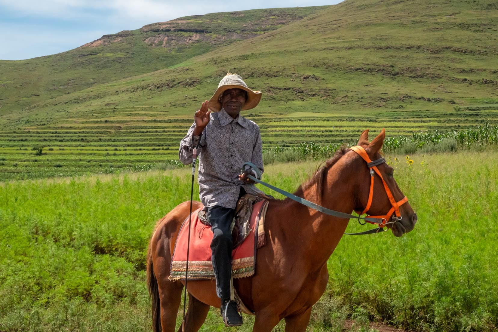 Lesotho-gentleman on-horseback