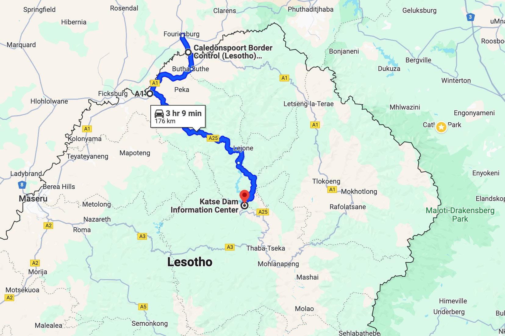 Lesotho road trip option-1