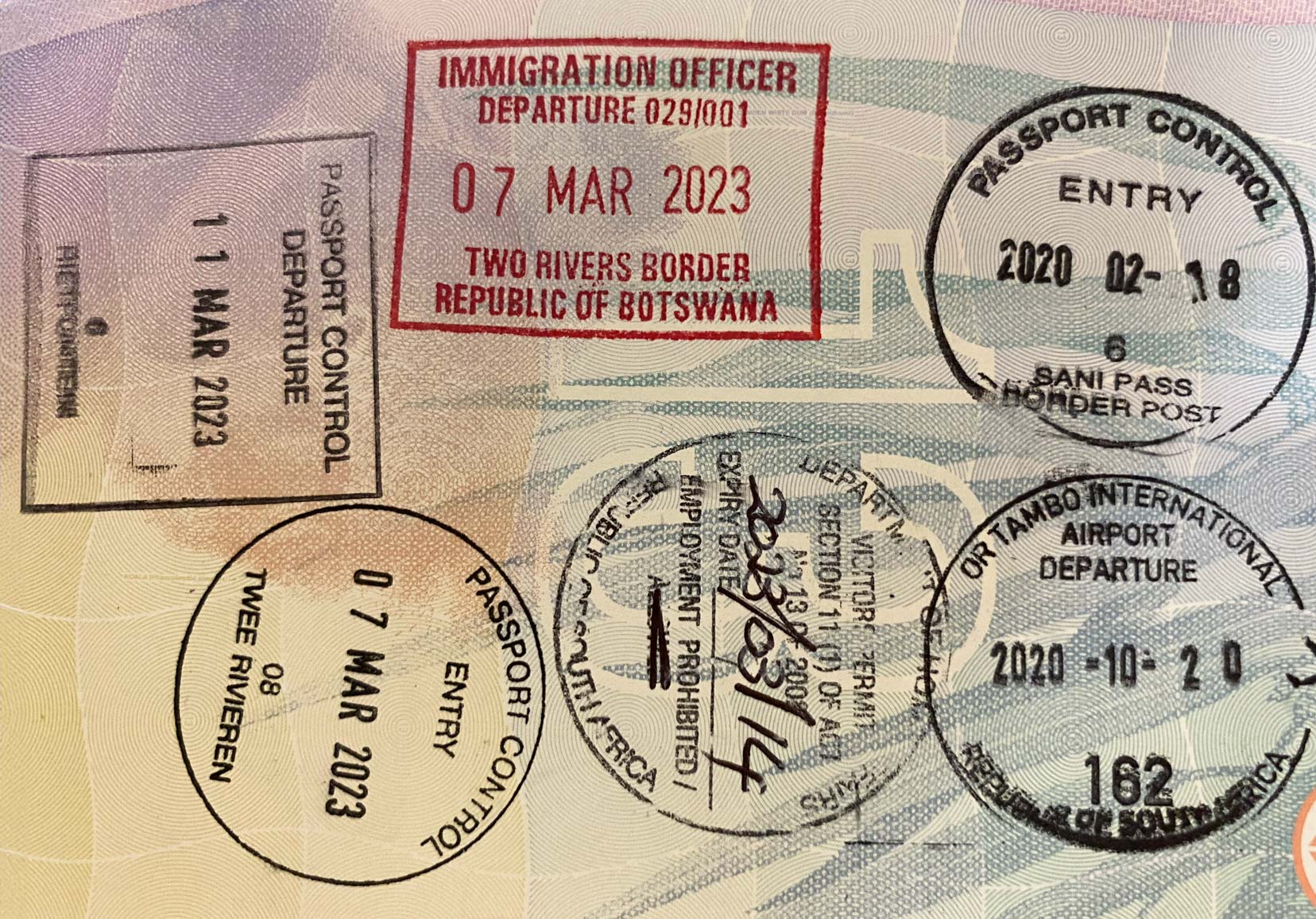 Visa-stamps