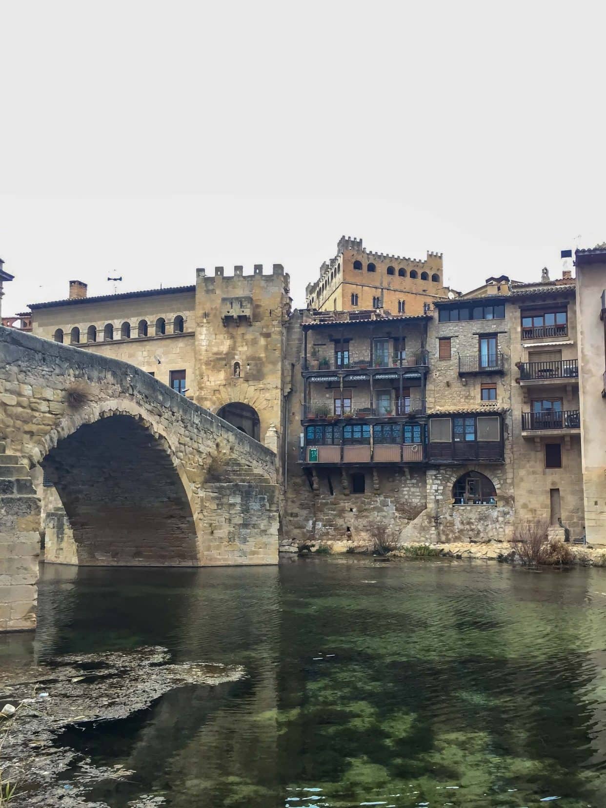 San Roque medieval bridge to Valderrobres, Spain