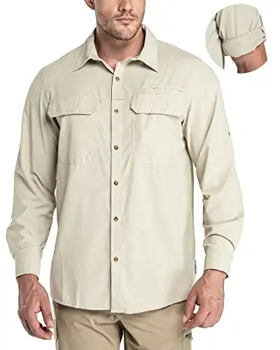33,000ft Men's Long Sleeve Sun Protection Shirt UPF 50