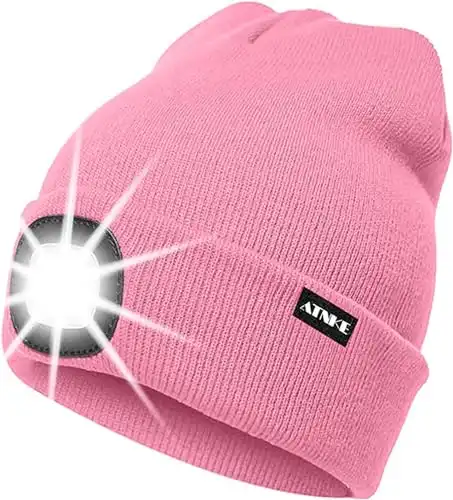 Lighted Beanie Cap,USB Rechargeable