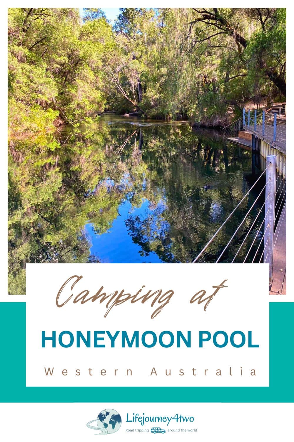 Camping Honeymoon Pool WA Pinterest pin