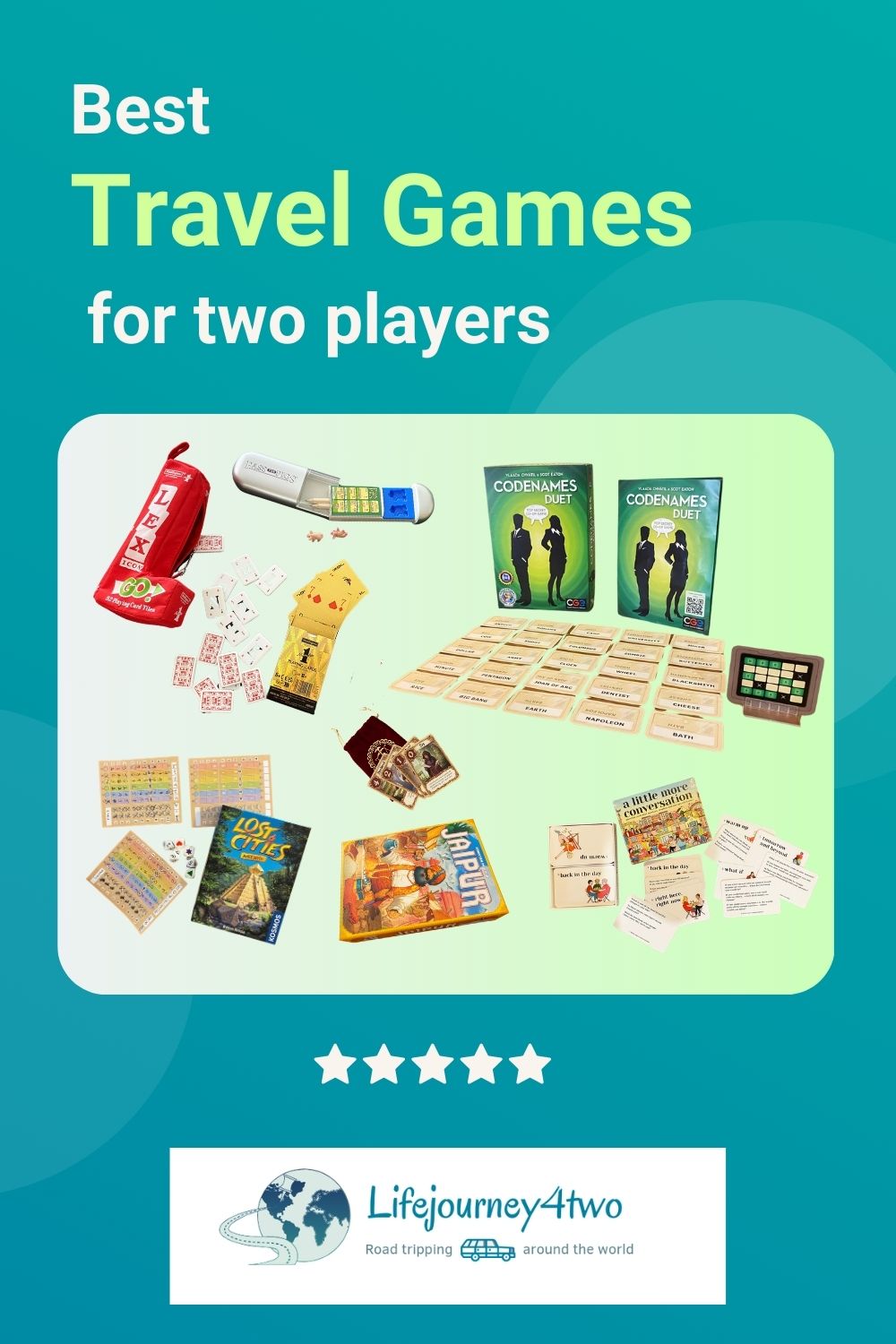 travel games for two players Pinterest pin