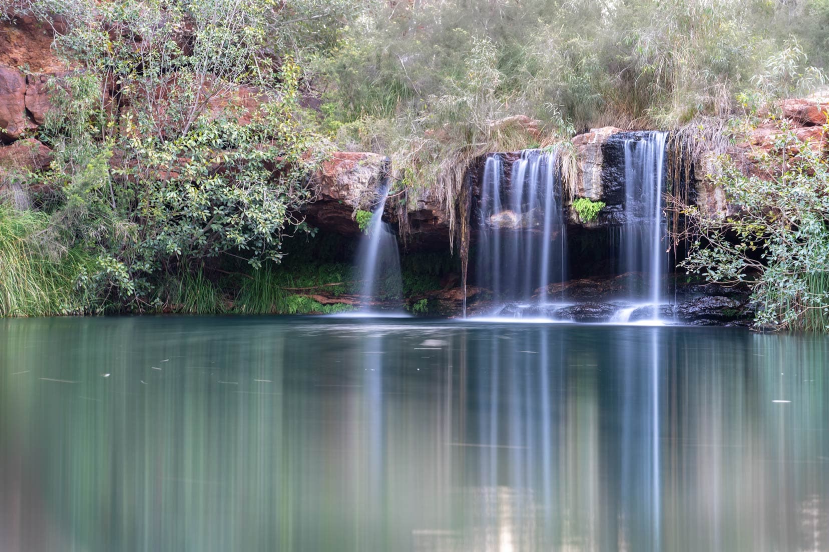 Fern Pool Dales Gorge with a waterfall at the end 