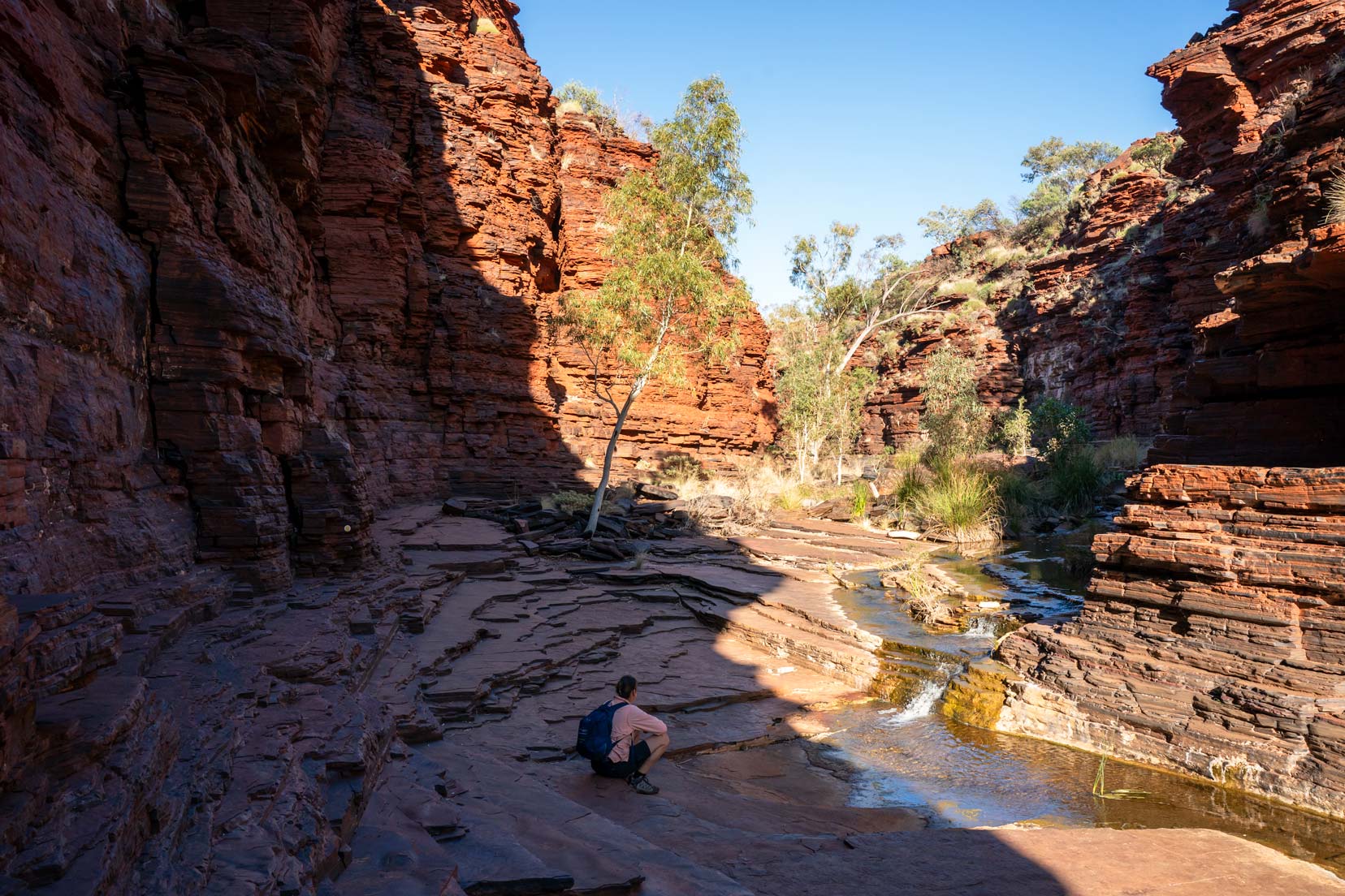 Absorbing the beauty of Kalamina Gorge