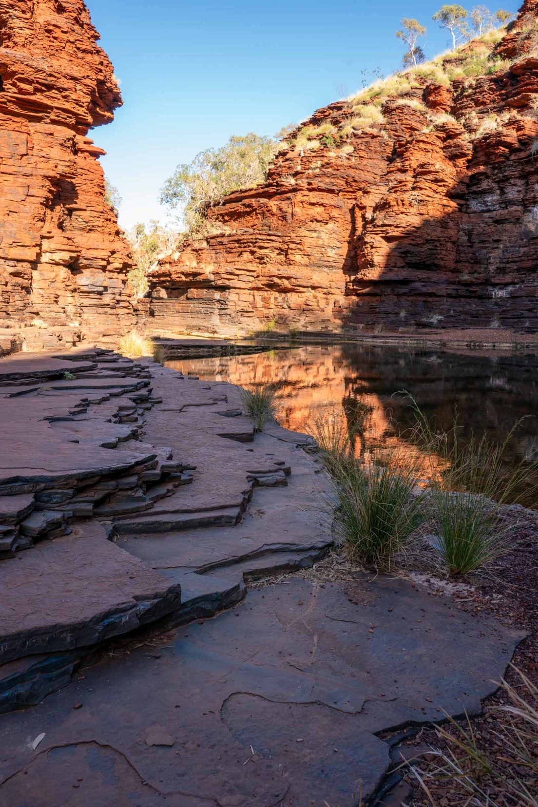 Wonderful rock formations in Kalamina Gorge