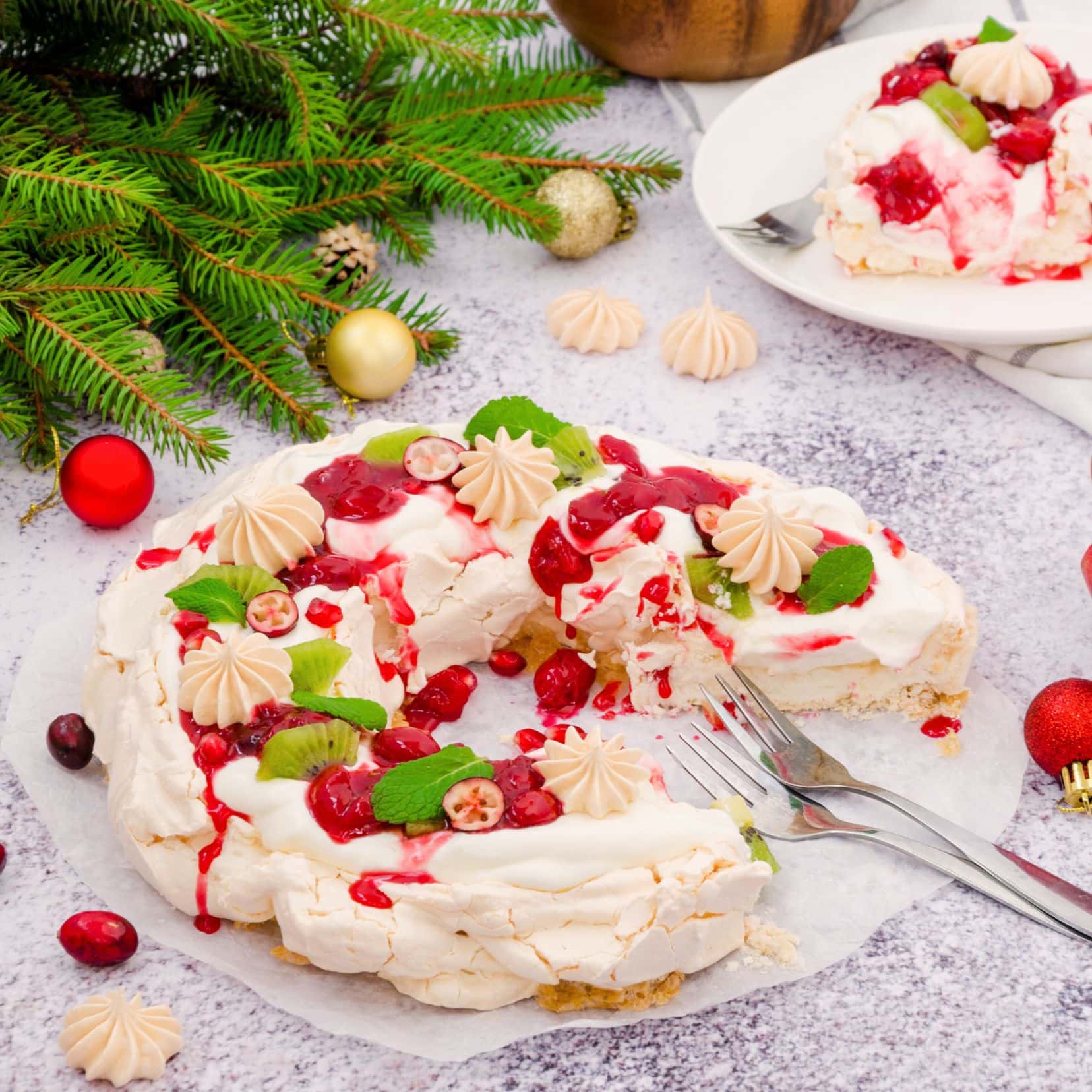 Christmas in Australia Pavlova