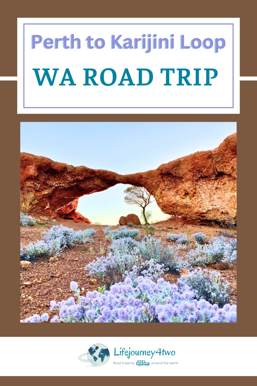 Perth to karijini Road Trip Loop pinterest pin